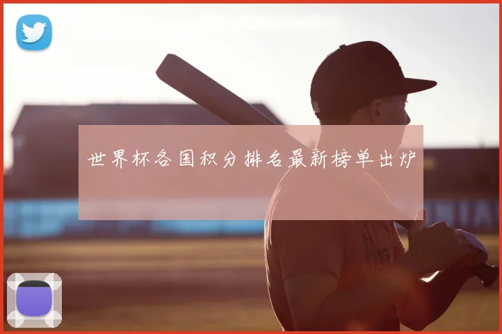 世界杯各国积分排名最新榜单出炉