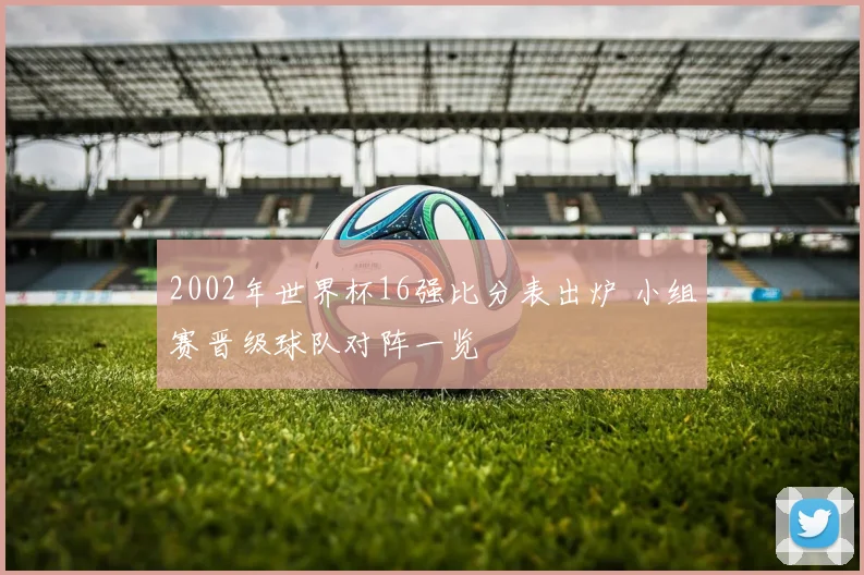 2002年世界杯16强比分表出炉 小组赛晋级球队对阵一览